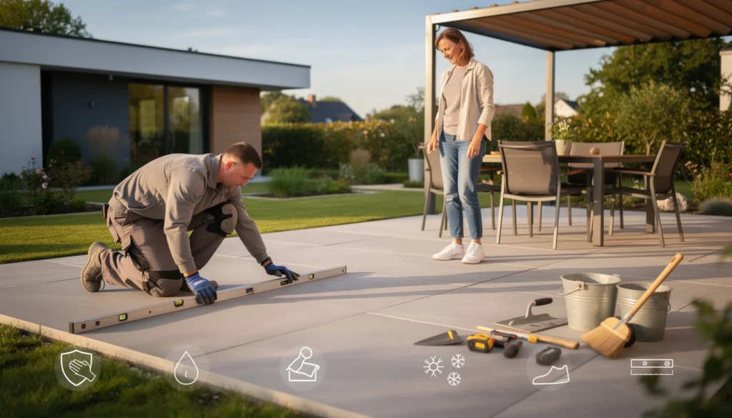 dalle extérieur en béton dalle extérieur en béton