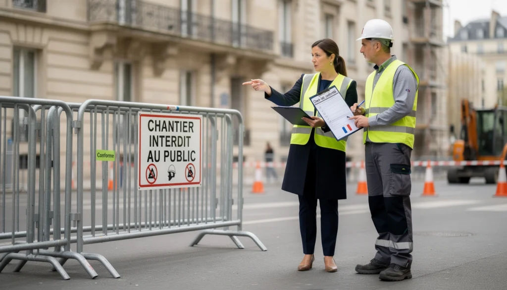 barrières de chantier